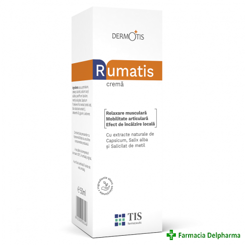 Crema revulsiva Rumatis Dermotis x 50 ml, Tis Farmaceutic
